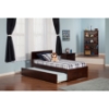 Orlando Platform Bed - Flat Panel Foot Board, Urban Trundle - ATL-AR81-201