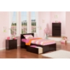 Orlando Wood Bed - Flat Panel Foot Board, 2 Urban Bed Drawers - ATL-AR81-211