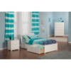 Orlando Wood Bed - Flat Panel Foot Board, 2 Urban Bed Drawers - ATL-AR81-211