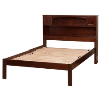 Newport Open Foot Bed - Platform, Bookcase Headboard