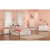 Newport Flat Panel Foot Board Bed - 2 Drawers, Platform, Bookcase Headboard - ATL-AR85-211