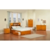 Newport Flat Panel Foot Board Bed - 2 Drawers, Platform, Bookcase Headboard - ATL-AR85-211