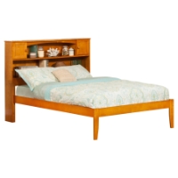 Newport Full Platform Bed - Bookcase Headboard
