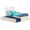 Mission Wood Bed - Urban Trundle, Flat Panel Foot Board - ATL-AR87-201