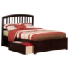 Richmond Platform Bed - Flat Panel Foot Board, 2 Urban Bed Drawers - ATL-AR88-211