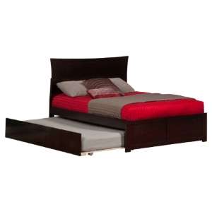 Metro Flat Panel Foot Board Bed - Trundle Bed, Platform 