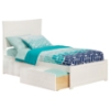Metro Flat Panel Foot Board Bed - 2 Drawers, Platform - ATL-AR90-211