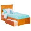 Metro Flat Panel Foot Board Bed - 2 Drawers, Platform - ATL-AR90-211