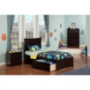 Metro Flat Panel Foot Board Bed - 2 Drawers, Platform - ATL-AR90-211