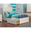 Metro Flat Panel Foot Board Bed - 2 Drawers, Platform - ATL-AR90-211