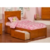 Metro Flat Panel Foot Board Bed - 2 Drawers, Platform - ATL-AR90-211
