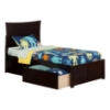 Metro Flat Panel Foot Board Bed - 2 Drawers, Platform - ATL-AR90-211