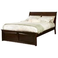 Bordeaux Platform Sleigh Bed w/ Raised Panel Footboard