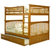Columbia Full Over Full Slat Bunk Bed w/ Trundle - ATL-AB5553