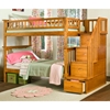 Columbia Twin Over Twin Bunk Bed w/ Storage Stairs - ATL-AB5560