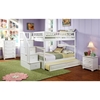 Columbia Full/Full Stairway Bunk w/ Trundle Bed - ATL-AB5583