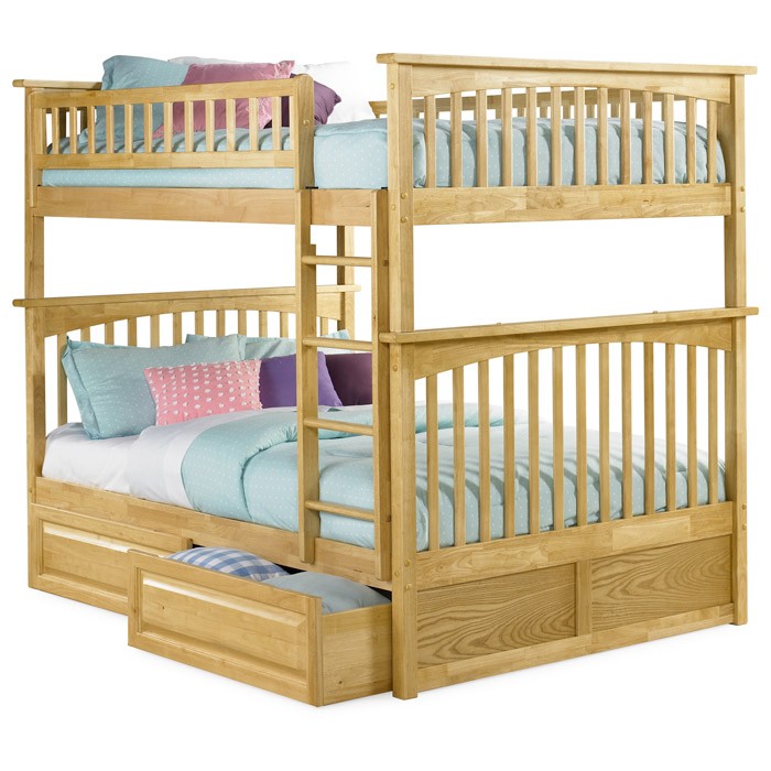 Slatted Bunk Bed In Natural Maple, Twin Bunk Bed With Trundle Ikea Philippines