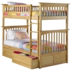 Columbia Twin Over Twin Bunk Bed w/ Raised Panel Drawers - ATL-AB5512