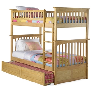 Columbia Twin Over Twin Bunk Bed w/ Trundle 