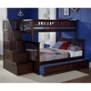 Columbia Twin Over Full Staircase Bunk w/ Trundle Bed - ATL-AB5573