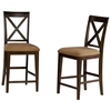 Lexington Pub Chair w/ Cappuccino Microfiber Seat - ATL-AD77223