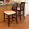 Montreal Butterfly Extension Pub Table and Mission Pub Chairs Set - ATL-MO54X54BLPT7PC