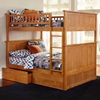 Nantucket Full Bunk Bed w/ Drawers - Flat Panel - ATL-AB5951