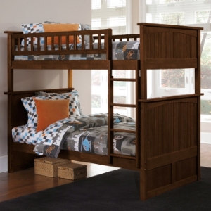 Nantucket Twin Bunk Bed w/ Beadboard Detail 