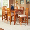 Shaker 7 Piece Pub Set w/ Rectangular Table and Slatted Chairs - ATL-SH60X36SPT7PC