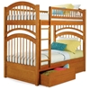 Windsor Mission Style Twin Bunk Bed w/ Flat Panel Drawers - ATL-AB5711