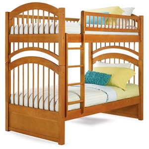 Windsor Mission Style Twin Size Bunk Bed 