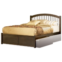 Windsor Platform Bed w/ Flat Panel Footboard