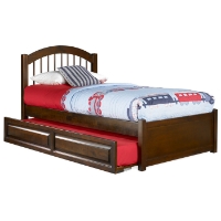 Windsor Twin Bed w/ Flat Panel Footboard and Trundle