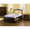 Windsor Twin Bed w/ Raised Panel Footboard and Storage Drawers - ATL-WTBRPFSD