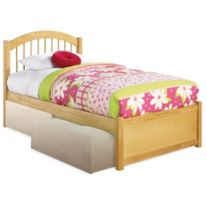 Windsor Twin Bed w/ Flat Panel Footboard 