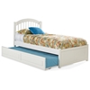 Windsor Twin Bed w/ Flat Panel Footboard and Trundle - ATL-WTWBFPTR