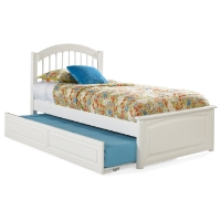Windsor Twin Bed w/ Raised Panel Footboard and Trundle