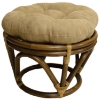 Microsuede 18 Inch Tufted Ottoman Cushion - BLZ-93301-MS