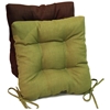 Square Outdoor Chair Cushion - Tufted, Ties, Solid (Set of 2) - BLZ-916X16SQ-T-2CH-REO-S