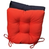 U-Shaped Chair Cushion - Tufted, Ties, Twill (Set of 2) - BLZ-916X16US-T-2CH-TW