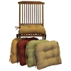 U-Shaped Chair Cushion - Tufted, Ties, Microsuede (Set of 4) - BLZ-916X16US-T-4CH-MS