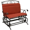 Santa Fe Iron Double Patio Glider in Dark Bronze - INTC-3566-DBL