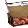 Valencia Iron and Wicker Swing Chair - INTC-4101-SGL