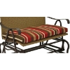 Valencia Iron and Wicker Double Patio Glider - INTC-4102-DBL