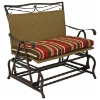 Valencia Iron and Wicker Double Patio Glider - INTC-4102-DBL