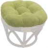 Microsuede 18 Inch Tufted Ottoman Cushion - BLZ-93301-MS