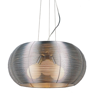 Lenox 3 Light Modern Ceiling Lamp - Aluminum, Stainless Steel, Spherical 