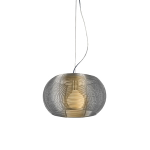Lenox Modern Pendant Lamp - Aluminum, Stainless Steel, Spherical 