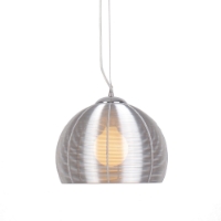 Lenox Modern Pendant Lamp - Aluminum, Stainless Steel, Dome Shape