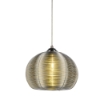 Lenox Modern Pendant Lamp - Aluminum, Stainless Steel, Pumpkin Shape 
